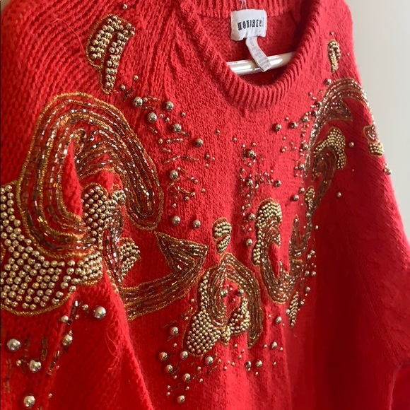 Red and Gold Christmas Sweater 🎄 - Picture 4 of 5